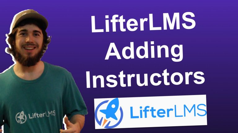 How To Create Users As Instructors in LifterLMS