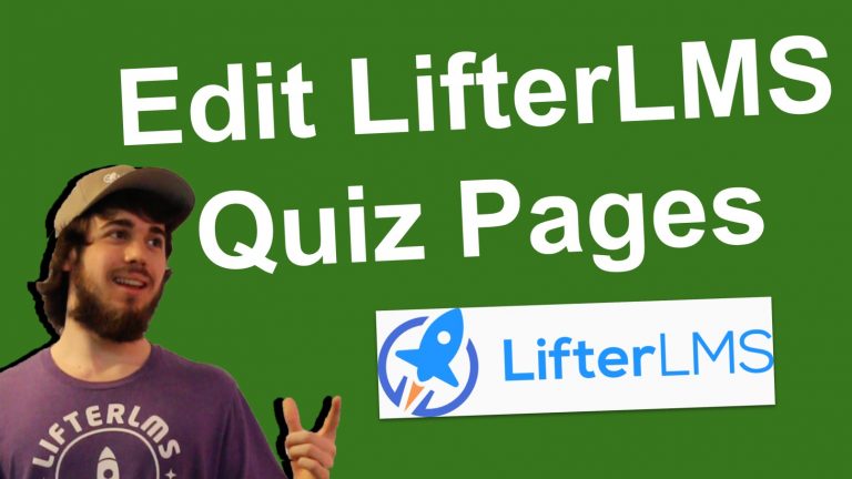 Editing the LifterLMS Quiz Page (How to Hide Elements with CSS)