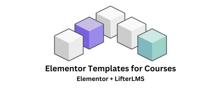 Elementor templates for courses in LifterLMS