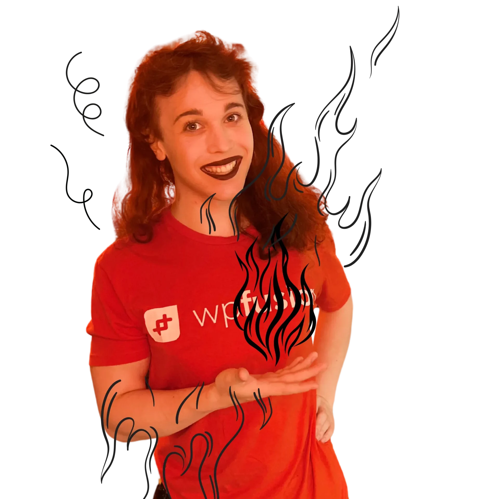 Emily Middleton holding fire animation